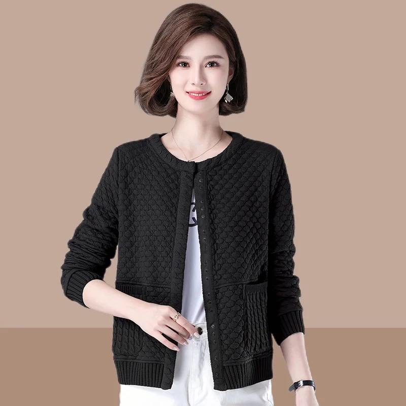 

2023 Spring and Autumn Women Korean Casual Spliced Cardigan Solid Single Breasted Coat Female New Long Sleeve Loose Jacket Top