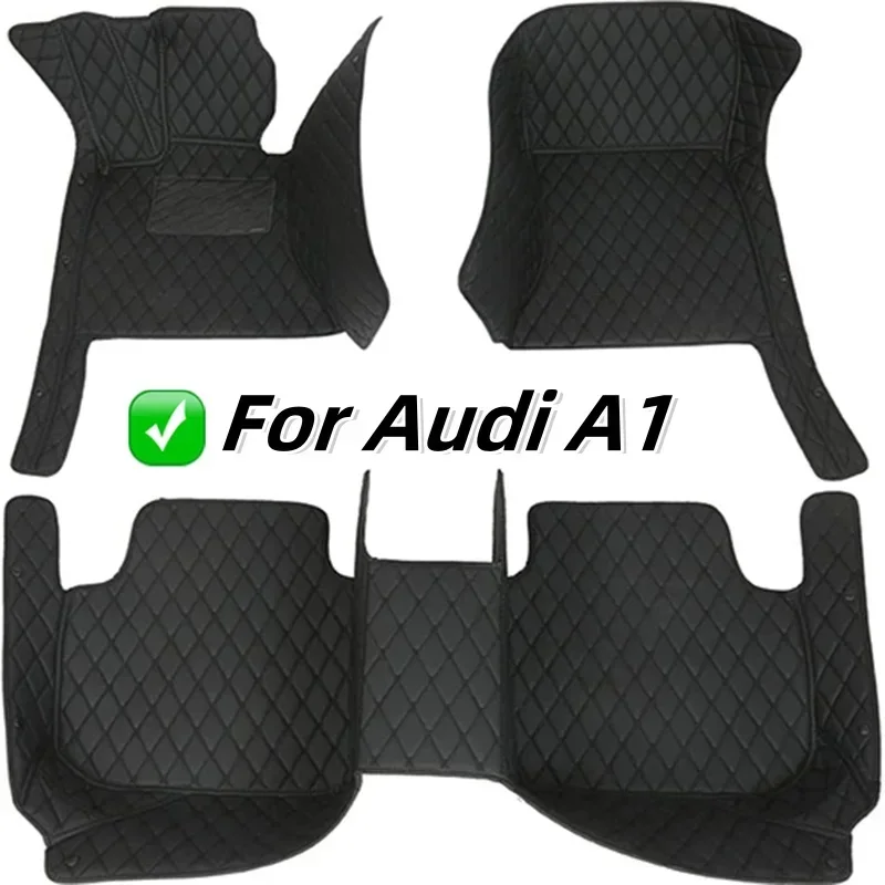 Leather 5D Car Floor Mats for Audi A1 8X1 2 Doors 2011-2015 8XA A1 8XF 4Doors 2015-2018 Interior Accessories