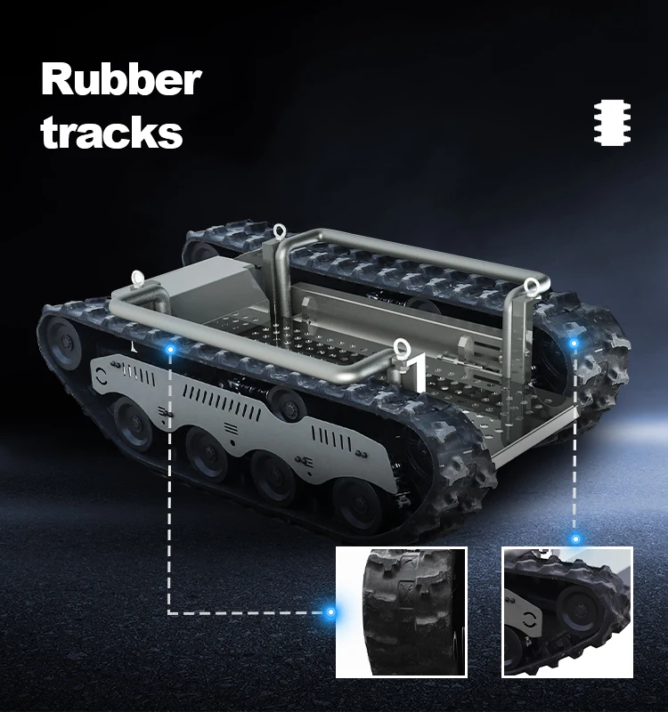 Fabrikpreis AVA-U12 Deep Diver Robot Unterwasserroboter-Chassis Amphibienbootsanhänger Roboter-Crawler Maximale 30 m Wassertiefe