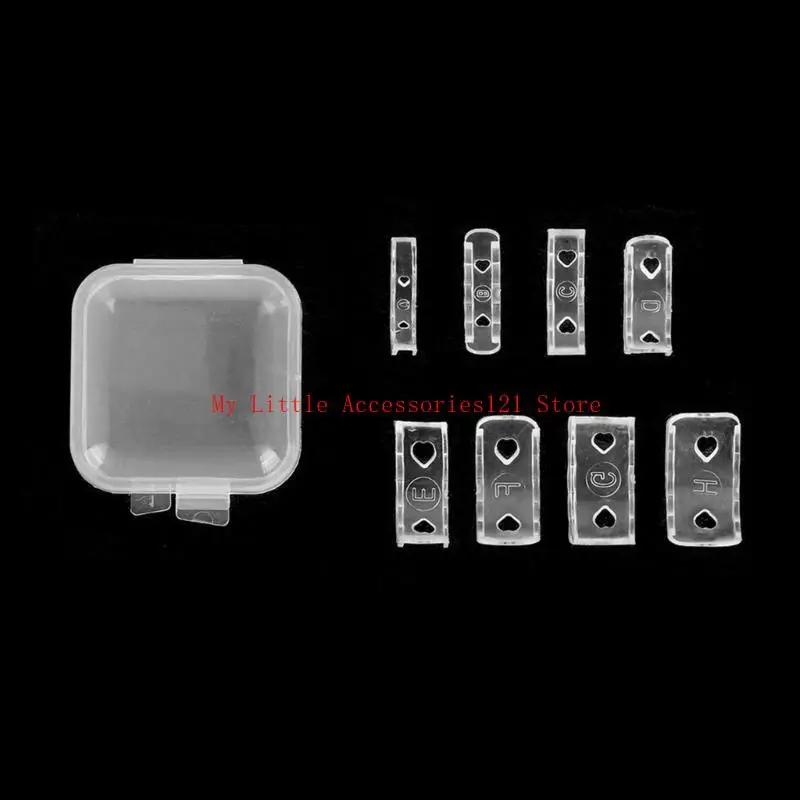 

8Pieces Indispensable Jewelry Sizing Companion Silicone Ring Adjusters Silicone Texture for Enhanced Fit and Comfort