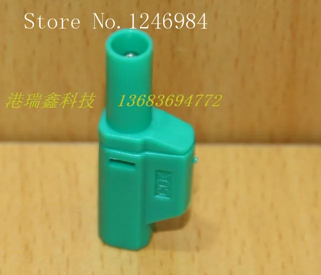 [SA]4MM banana plug -safe test head yellow blue red gree black power connector plug wire bonding type insulation--50pcs/lot