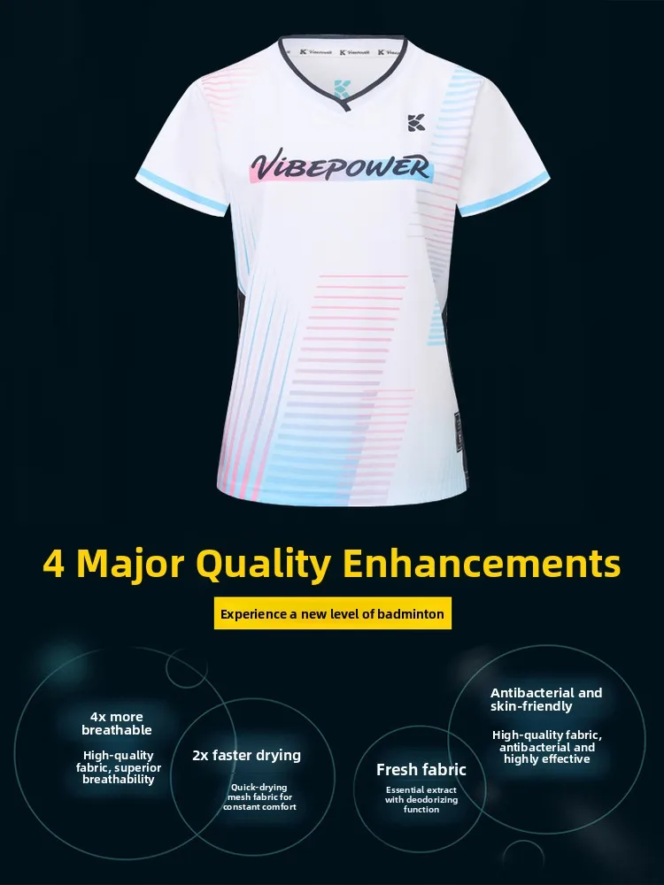 KEDESAM Badminton Sports Wear Set Men's Women's Training Uniform Top Shorts Two-Piece Suit Moisture Wicking Polyester Fabric