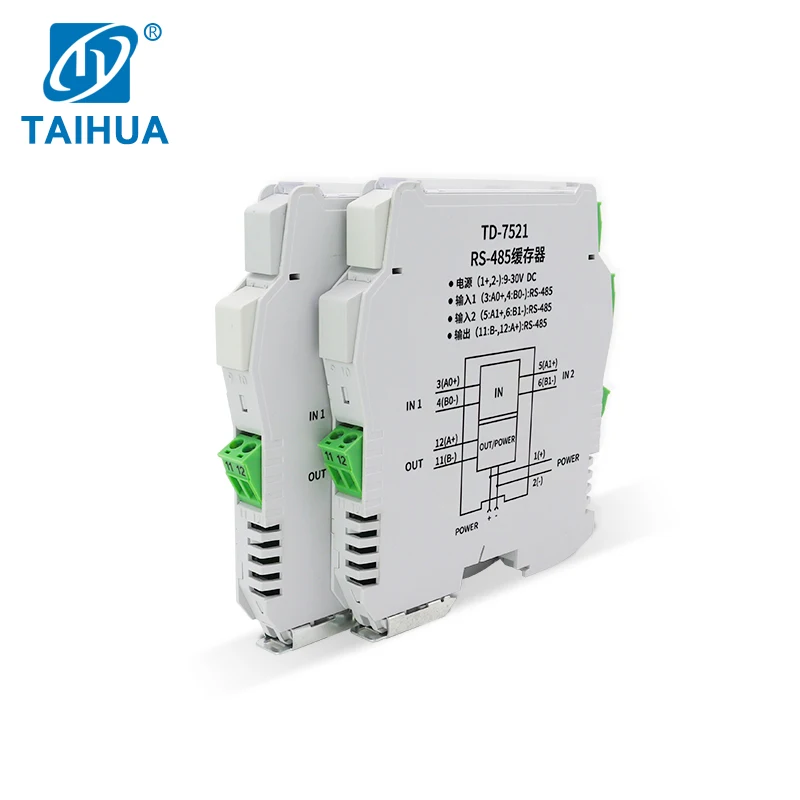 Rs485 Isolator Hub Module 1 to 2 4 Port Splitter Repeater with Photoelectric Isolation for Modbus Plc Dcs System