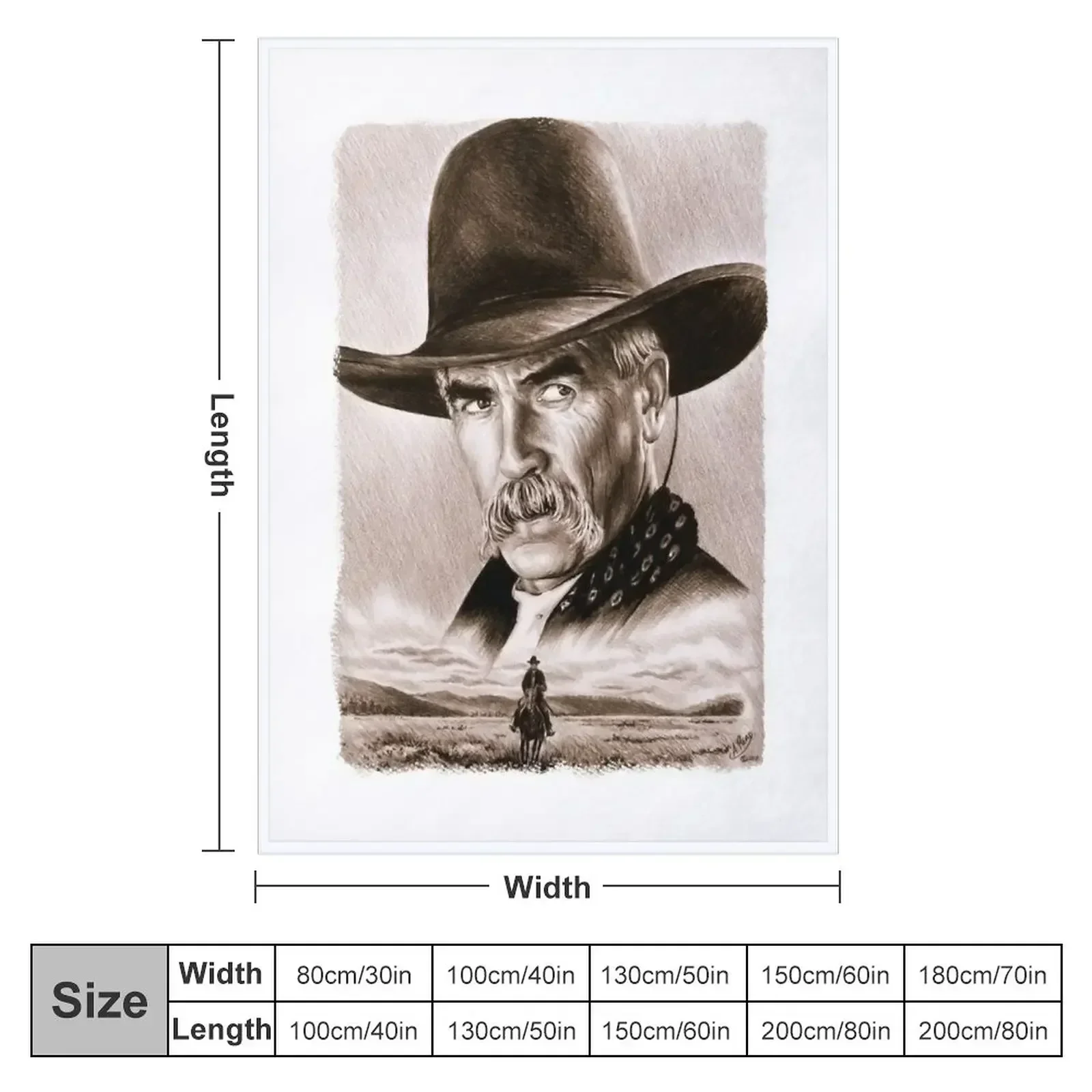 Sam Elliot Actor Received Many National Awards Golden Globe Academy The Lone Rider Sepia Gift For Throw Blanket Sofas Blankets
