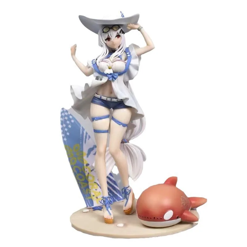 Arknight Skadi Ver Beach – maillot de bain d'été, figurine de dessin animé périphérique, modèle de collection, décoration de bureau, boîte cadeau pour les Fans