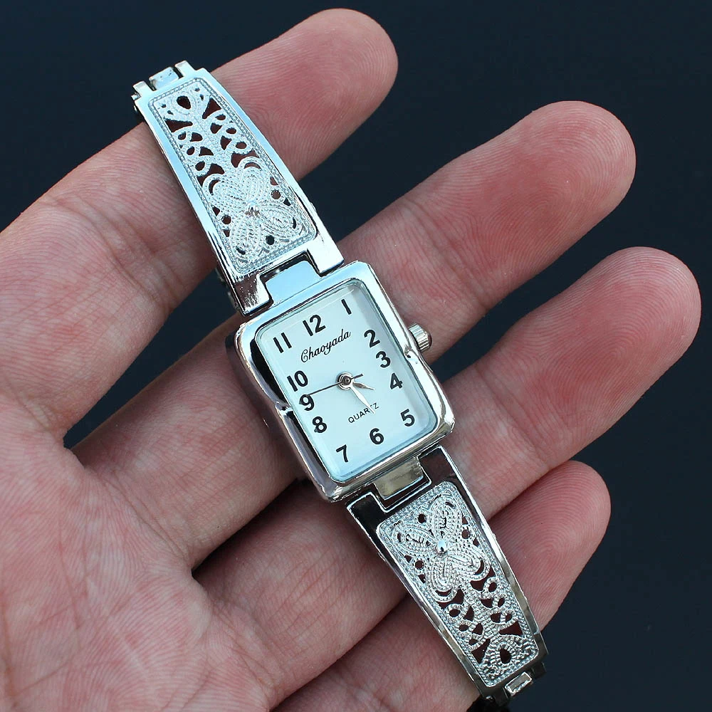 Drop Shipping Dress Women Rectangle Clock Wrist Watches Women\'s Bracelet Watches Fashion Lady Quartz Watch Montre Femme