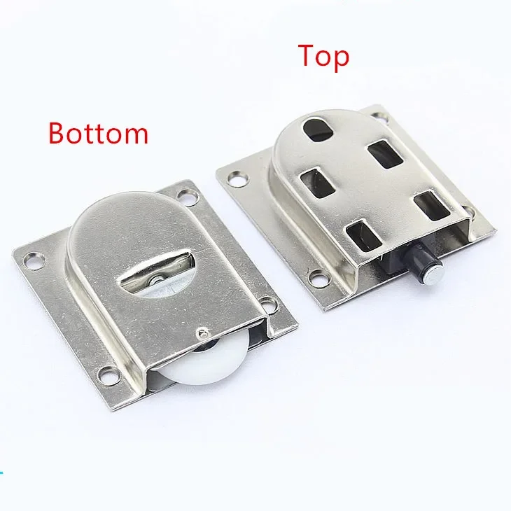 Mobília deslizante porta movente roda rolo corredor armário de guarda-roupa rolamento parte inferior superior polia roda metal wading porta