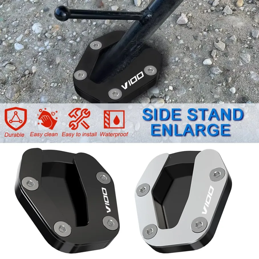 

2023 2024 NEW CNC Aluminum For Moto Guzzi V100 Mandello /S Side Stand Enlarge Enlarge the foot support base Motorcycle Kickstand