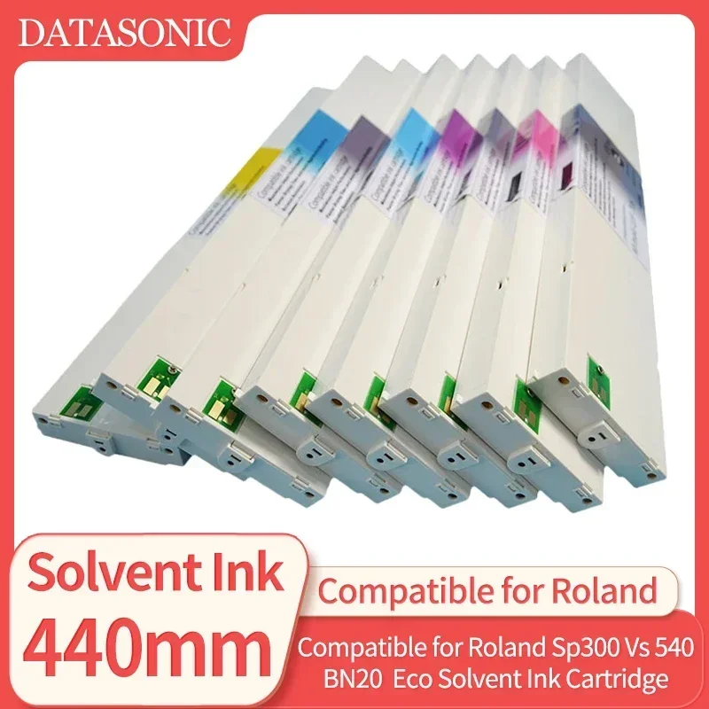 440ML ECO-SOL MAX Eco-solvent ink Cartridge Compatible for Roland RS-640 RS-540 xc-540 VS-640 VS-540 VS-420 VS-300 Printer ESL3