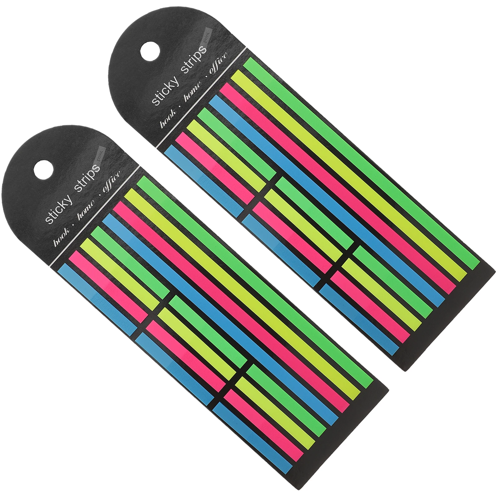 

2pcs Fluorescent Highlighter Tape Book Tabs Annotating Books Notebook Markers Reading Strips Colored Annotations