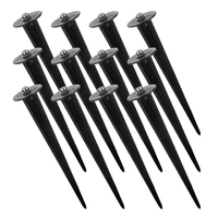 12 Pcs Accessories Solar Ground Pole Aluminum Replacement Stakes for Pathway Lights