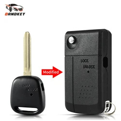 Dandkey Car Key Case chiave a distanza Shell TOY43 Blade 1/2 pulsanti laterali per TOYOTA Carina Estima Harrier Previa Corolla Celica Key