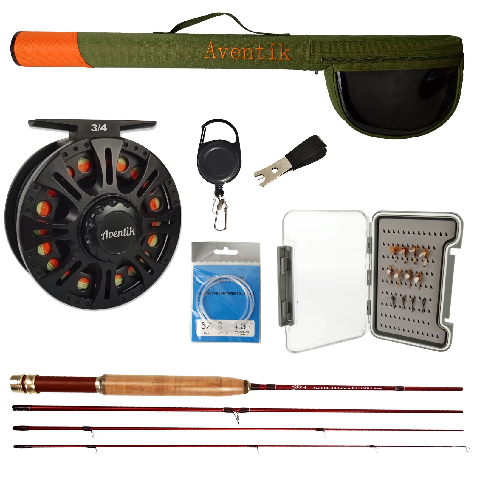 

Quality 100% carbon 3 weight fly rod combo (B02)