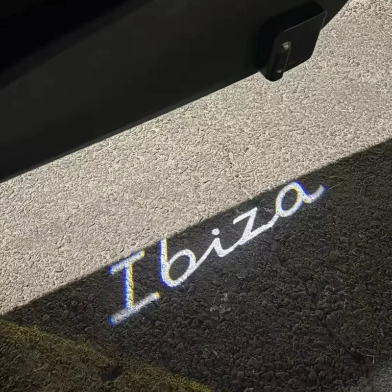 2PCS Led Car Door Welcome Lamp Laser Projector Logo Lamp For Seat Leon Ibiza Arona Ateca Toledo Mii Alteca Car Decoration