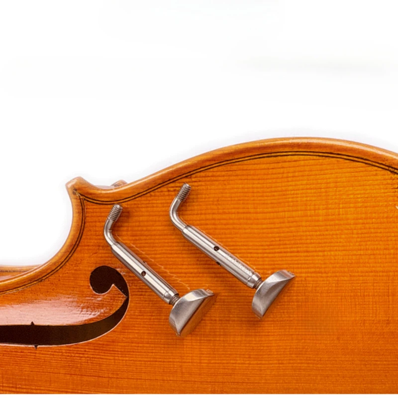 

High-End Titanium Alloy Violin Tail Hook Detachable Screws Rust Resistant Fine Tuning Parts for Orchestral Instruments