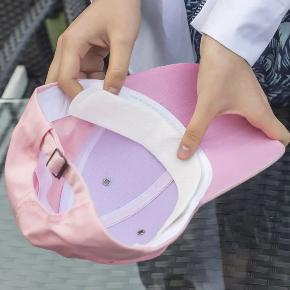 Подушечка для пота, уменьшающая размер шляпы, лента, вкладыши, защитные клейкие колпачки, повязка для пота, вставка для шапок, хлопковая бумага, легкая, быстросохнущая