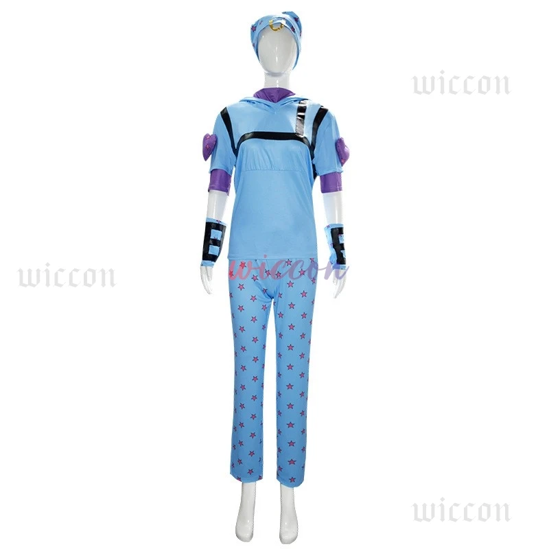 Steel Ball Run Cosplay Anime Jo Jonathan Johnny Joestar Cosplay Costume Anime Game Suit Wig Halloween Party Role Play Outfit