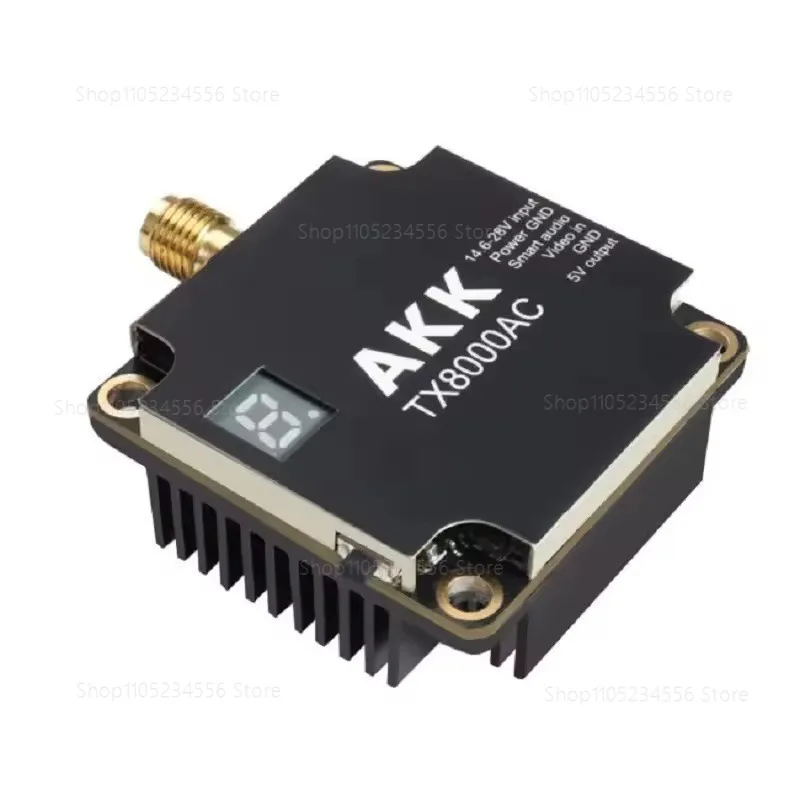 AKK VTX TX8000AC 5.8G 8w plastic FPV VTX long-distance transmission 96CH chart crossover machine with TBS for RC parts and Accs