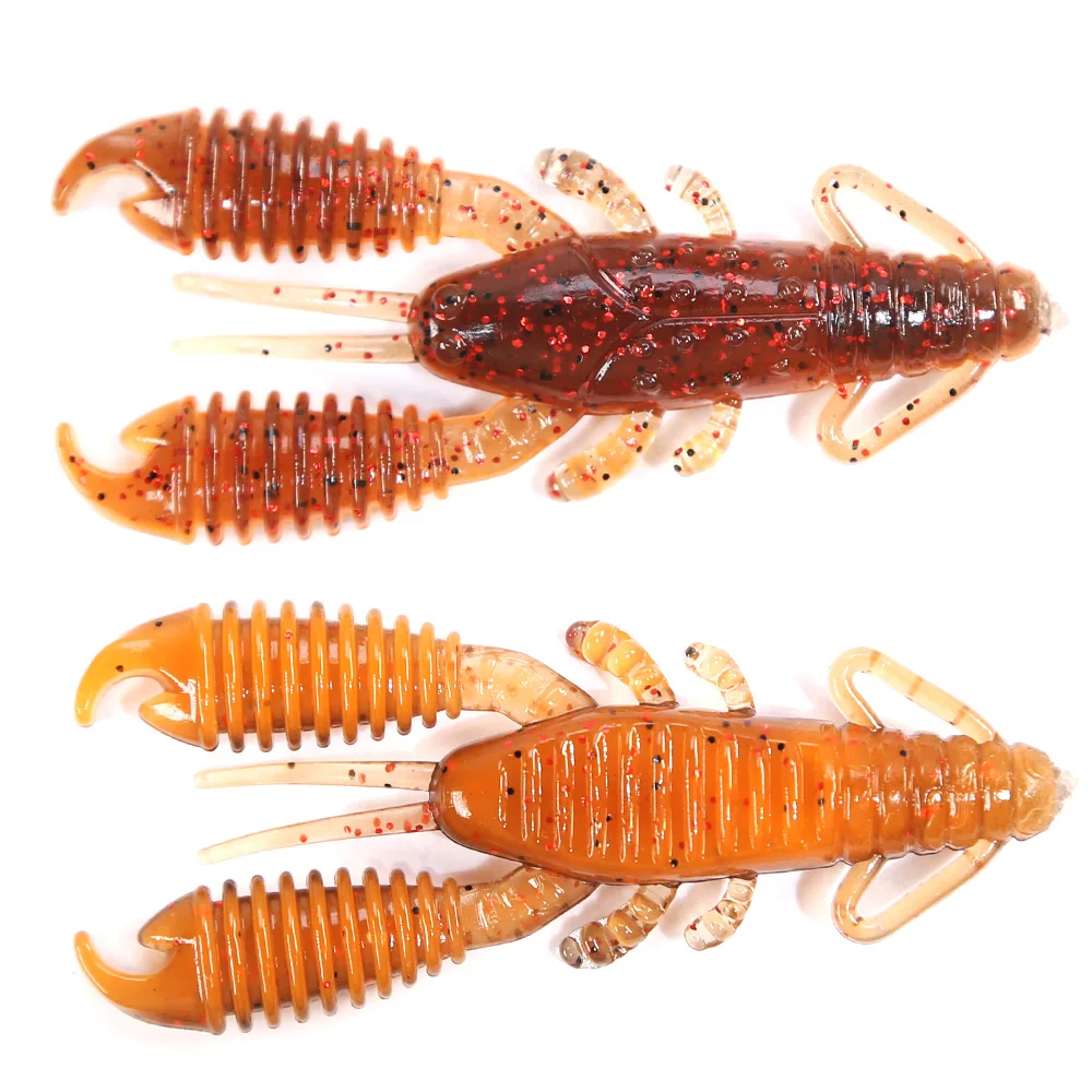 PEAK Craws Köder Schwimmende 40mm/10 stücke 60mm/8 stücke Weicher Köder Angeln Lockt garnelen Hummer Weiche Kunststoff Köder Angeln Lockt – Detail 4