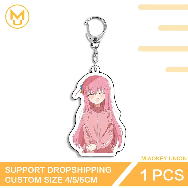 Adorable Gotoh Hitori Enchanting Unique Double Sided Acrylic Keyring Lightweight Innovative Versatile Simple Daily Accessory