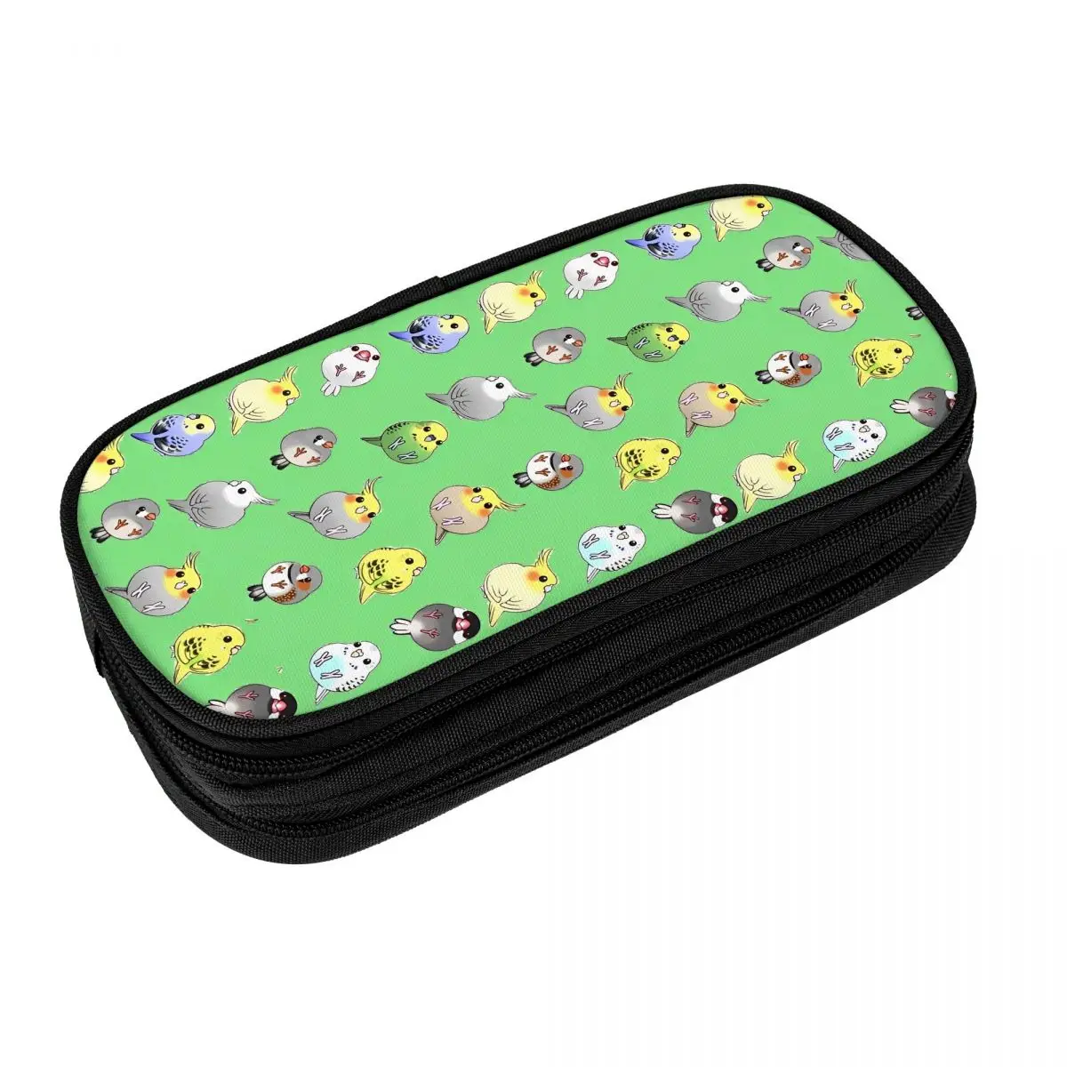 

Cool Pencil Case Too Many Birds Cartoon Cockatoo (12) Pencil Pouch School Pencil Cases Boy Girl Zipper Graphic School Stationery