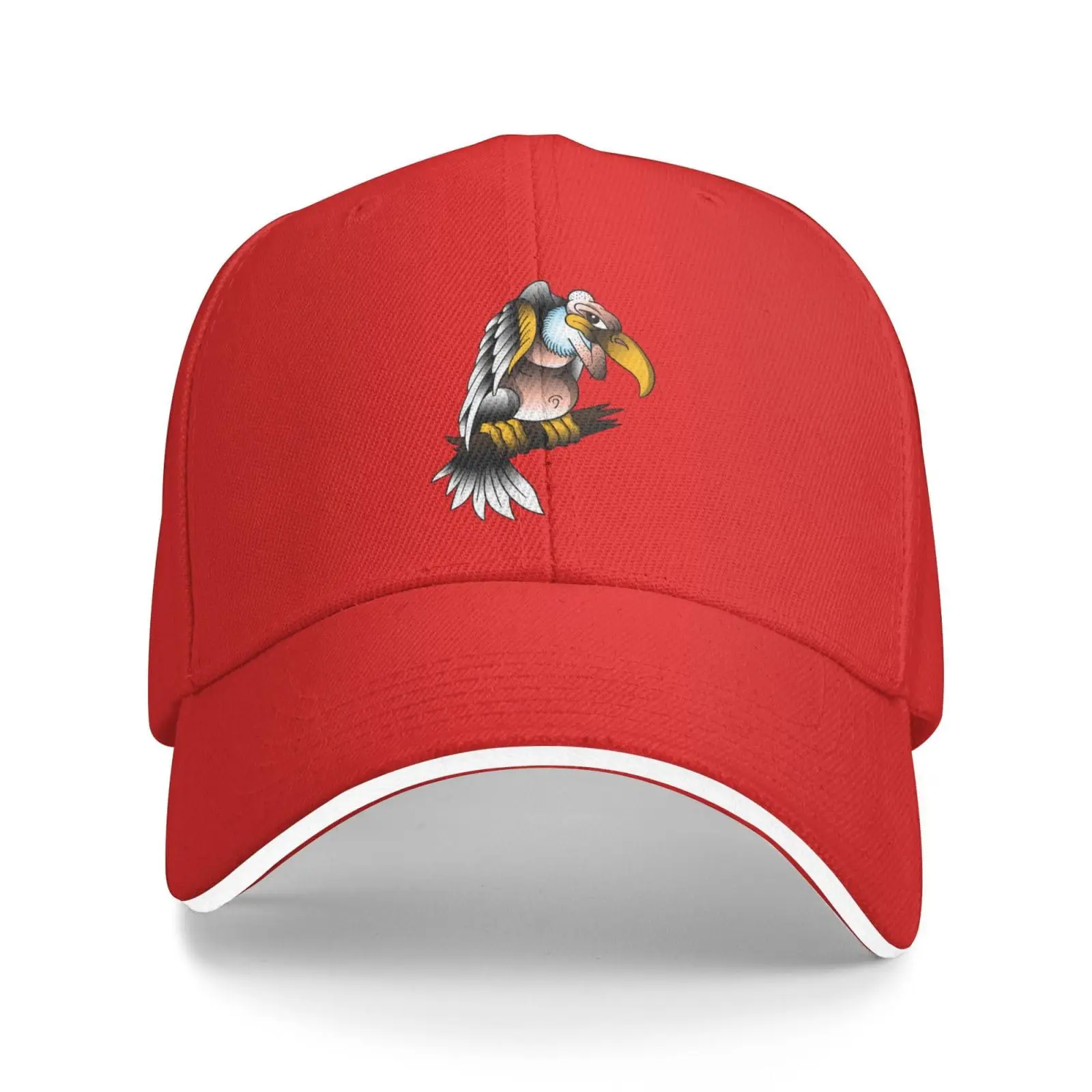 Ferocious Vultures Standing on Branch Baseball Cap Women Men Hat Adjustable Outdoor Baseball Caps Sun Hat