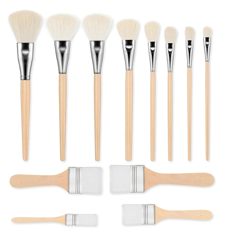 Acrylic Painting Mop Brushes Various Sizes Paint Brush Set With Wooden Handle Acrylic Watercolor Oil Painting Face Art-Y46A