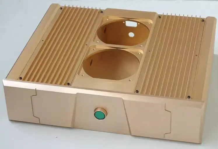 نك جميع الألومنيوم مكبر للصوت هيكل الصوت ، HiFi فئة علبة أمبير الطاقة ، DIY بها بنفسك صندوق ، FM300A الدائرة يمكن تركيبها ، BZ4412A