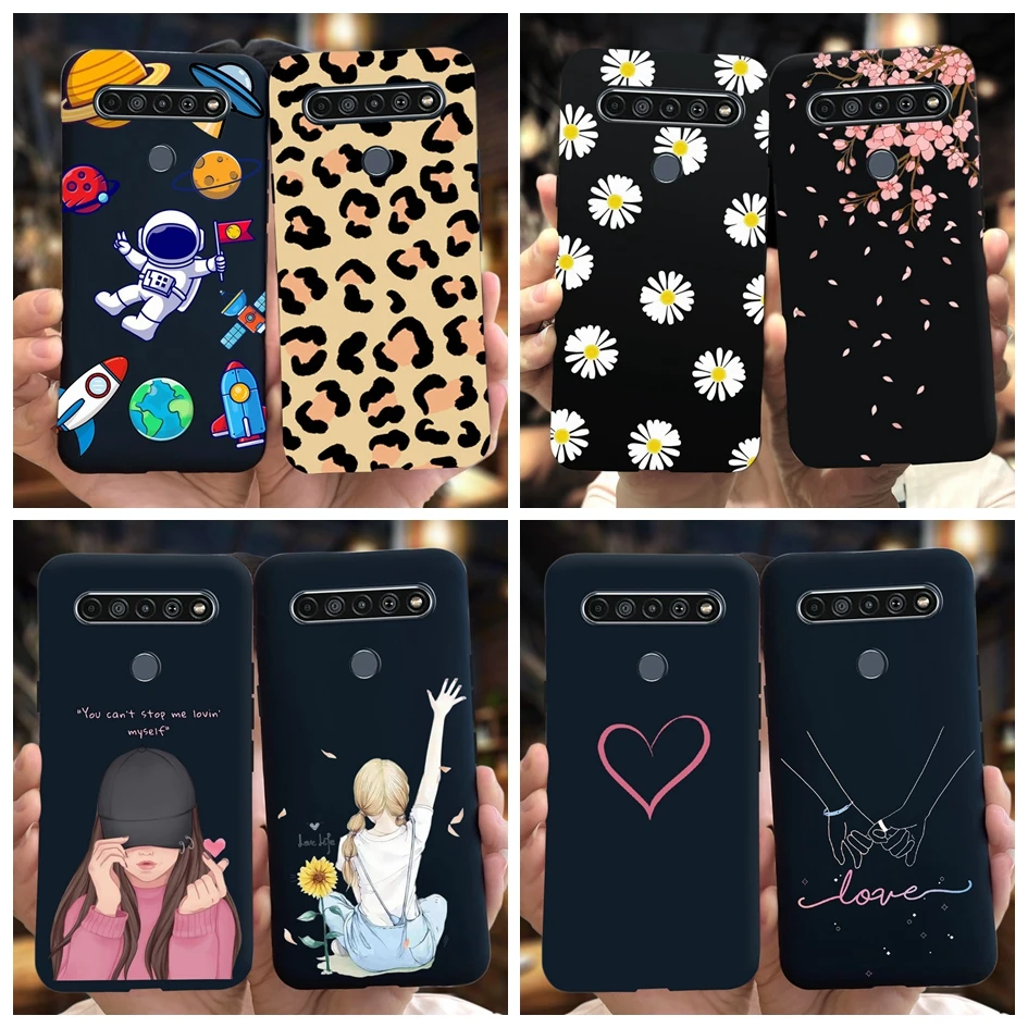 For LG K41S Case Cute Daisy Flower Cartoon Bumper Soft Silicone Back Cover For LG K51S K40S K61 2020 LM-Q630 LM-K510 Phone Cases