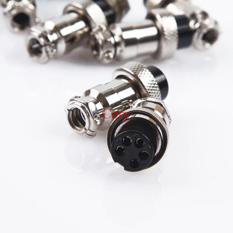 1Pc GX16-2-10 Pin Male + Female 16mm Circular Connector Wire M16 Aviation Connector Socket Plug Metal CZYC