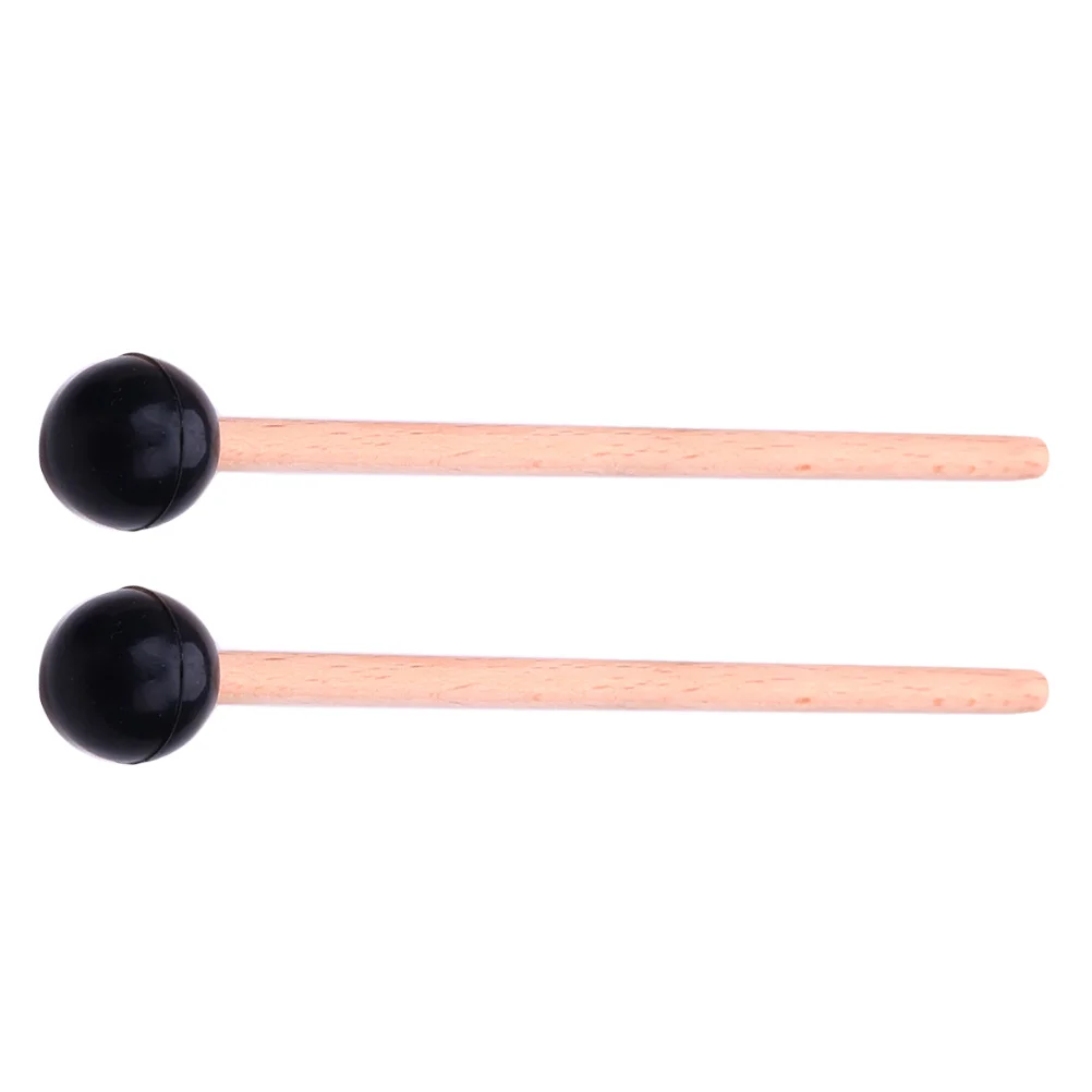 2 Pcs Ethereal Drum Hammer Sticks Pad Musical Chopsticks Drumsticks 5a Asalato Marimba Wooden Simple Hand Crank