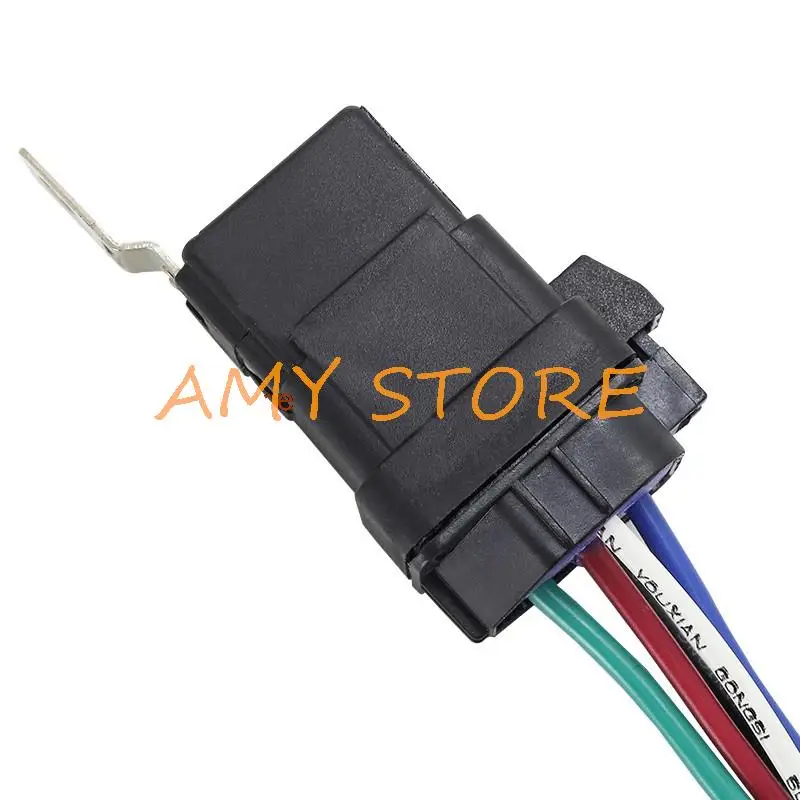 4 5 broches 80A 12V 24V Automobile Étanche Relais Relais De Voiture Populaire Type Courant relais Climatiseur w Prise de Fil