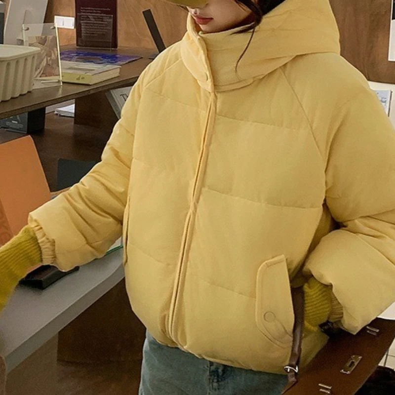 

2025 Winter Warm Hooded Padded Short Women's Cotton-padded Jacket Coat