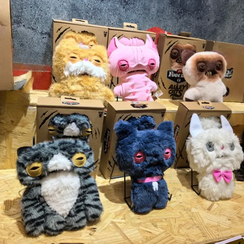 Original Fuggler divertido monstruo feo de peluche de juguete con dientes lindos Vicolo gatos serie feo lindo divertido juguetes de moda muñecas coleccionables