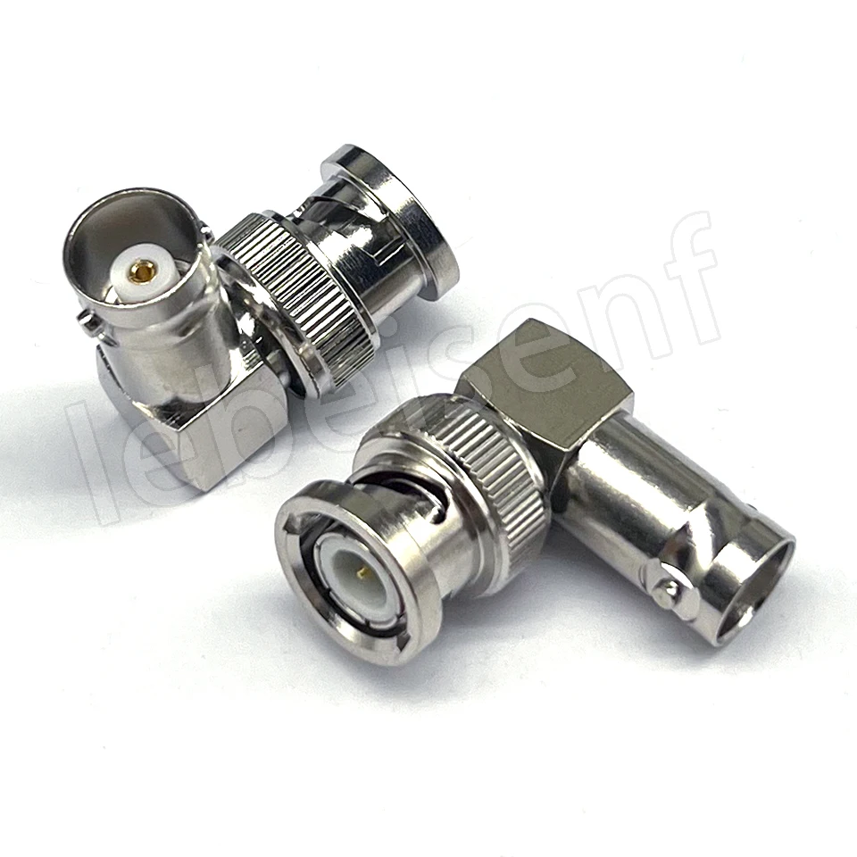 كبير جميع النحاس مطلية بالذهب BNC-JK BNC رئيس الكوع الأنثوي الدوار/محول نوع Q9L/قابس مراقبة الزاوية اليمنى 90 درجة