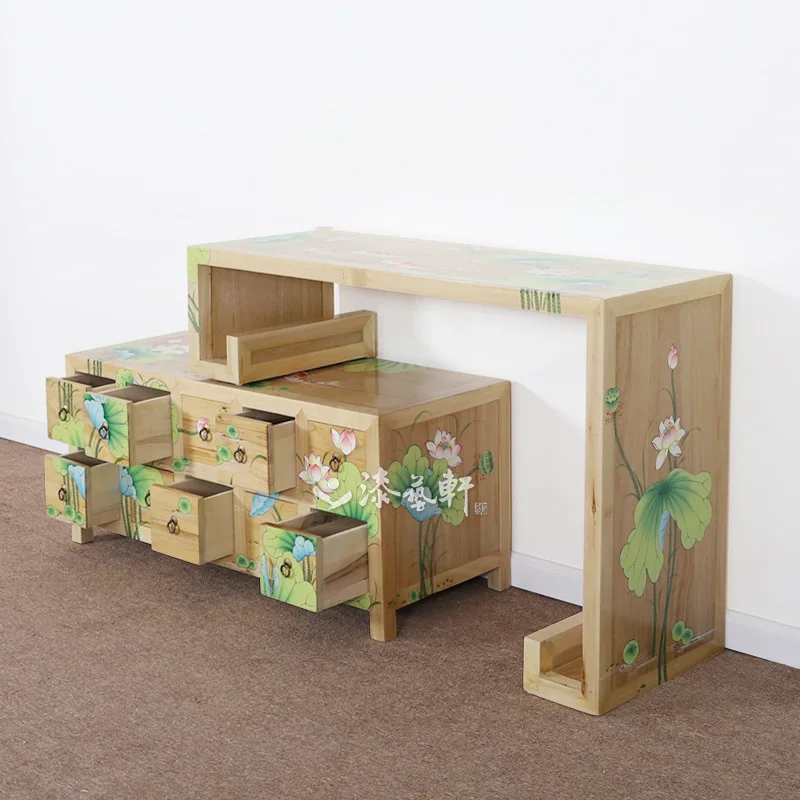 

New Chinese-style creative lockers, decorative chest cabinets, foyer cabinets, long counter, retractable multi-drawer cabinets