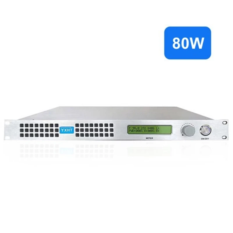 

YXHT-1,FM Transmitter 80W, Long Range FM Broadcast Transmitter for Church, Radio Station