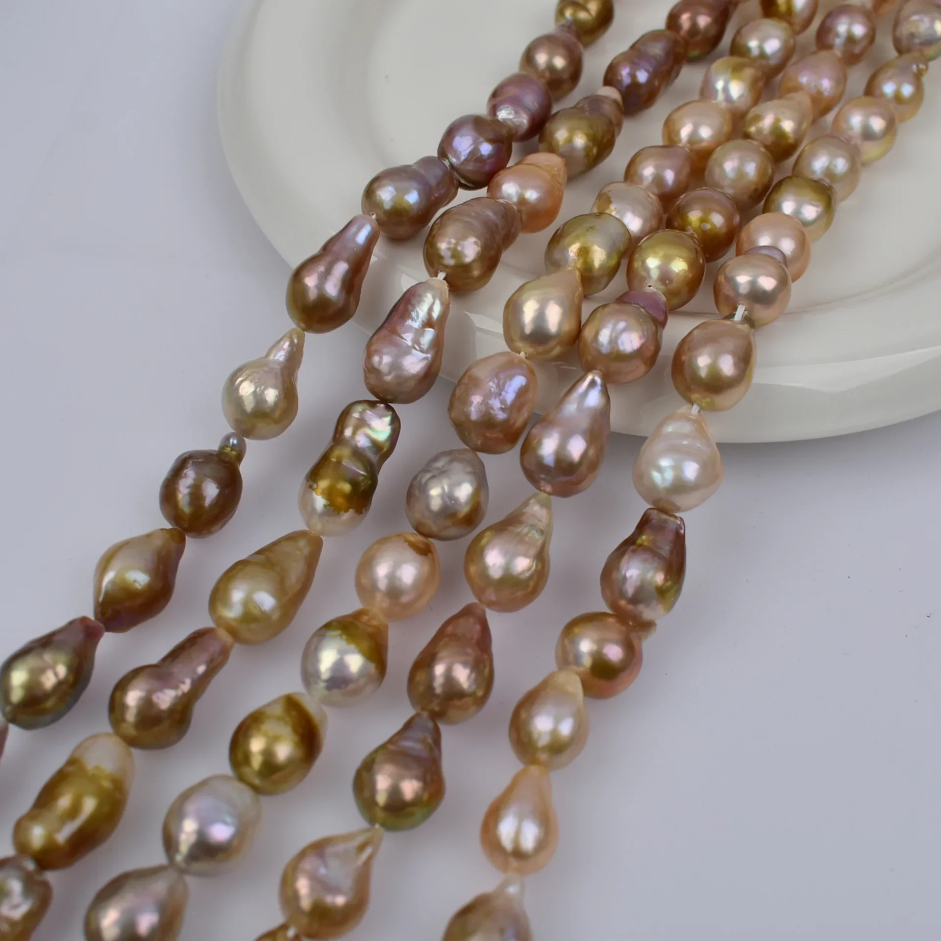 

Natural Freshwater Pearl Colorful Baroque Pearl 8-10mm For Jewelry Making DIY Necklace Bracelet Earrings Accessory