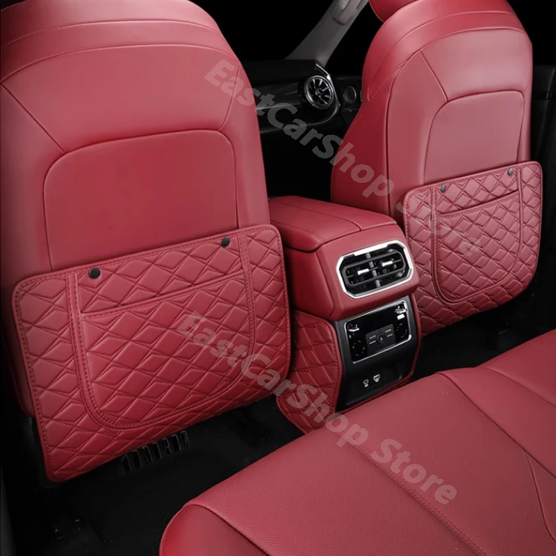 

For Great Wall GWM WEY TANK 400 2023 2024 Car Seat Kick Pad Rear Back Pad Interior Back Armrest Mat Decorative Mat Accessories