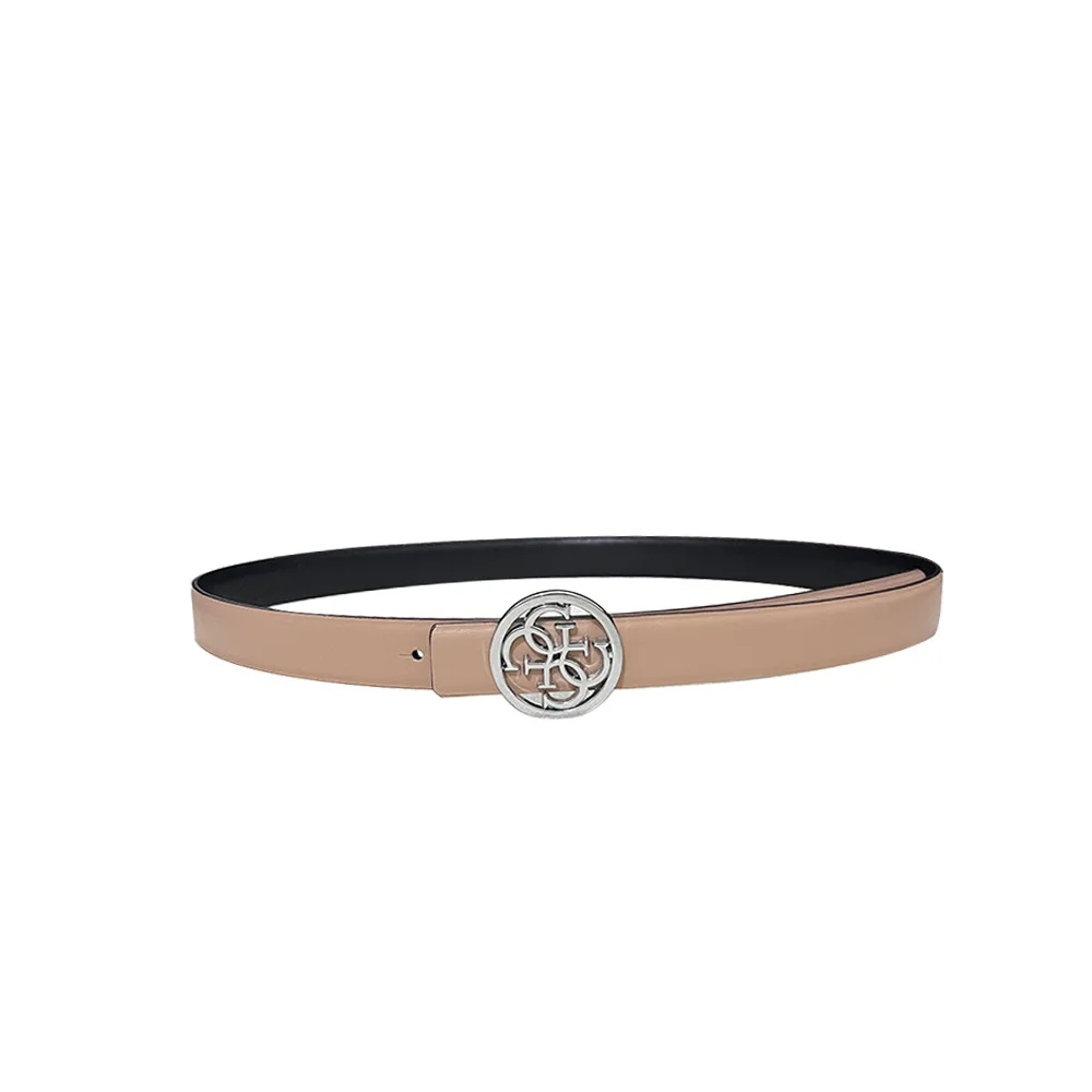 2024 New Women\'s Handmade Leather Personalized Retro Alloy Letter Buckle Luxury Women\'s Belt, High-quality Women Jeans Belt