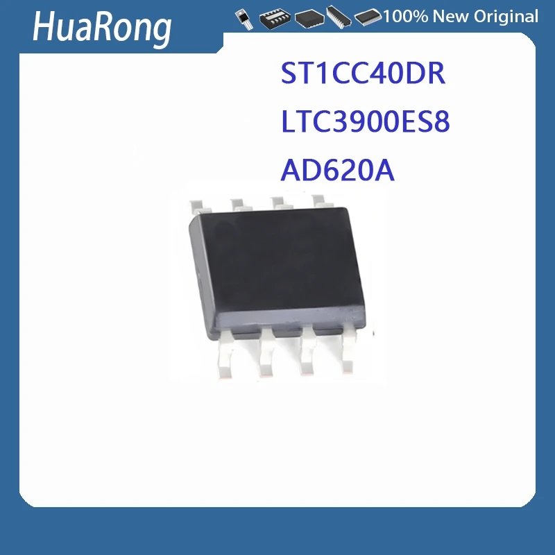 10Pcs/Lot ST1CC40DR 1CC40 LTC3900ES8 LTC3900 AD620A AD620 SOP8