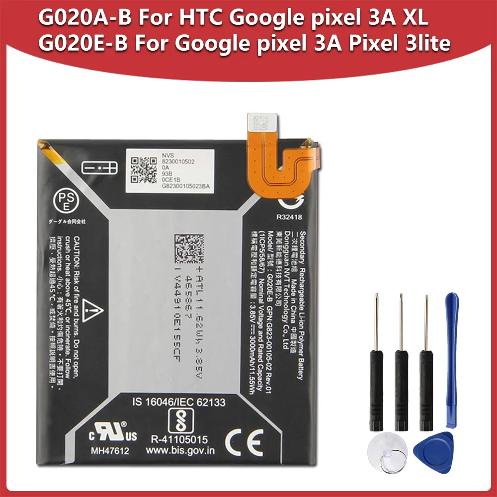 Replacement Battery G020A-B G020E-B For Google Pixel 3A XL Pixel 3A Pixel 3 Lite  Phone Batteries deep cycle 24v 300ah solar lifepo4 ups blue tooth pv battery lithium ion batteries