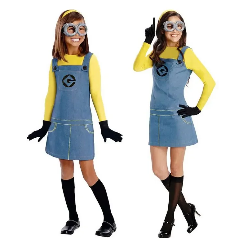 할로윈 공연 의상 어린이 미니언 코스프레 의상 애니메이션 만화 도둑 아빠 공연 의상@0Z*