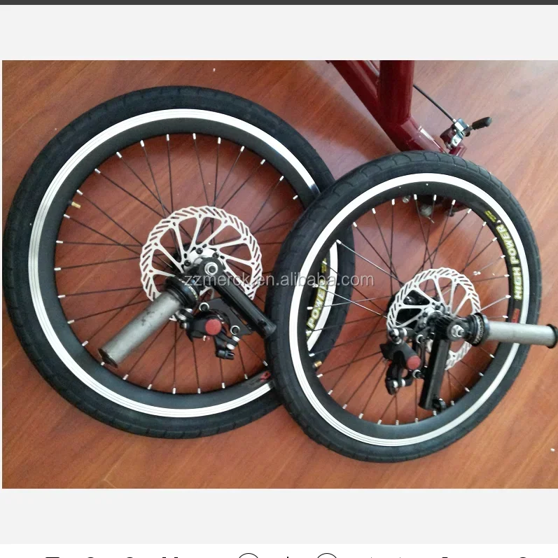 20 Inch Bicycle Alloy Wheels Sets With Tires For Tricycle