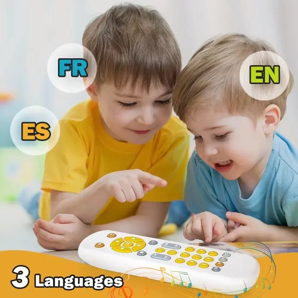 Jouets télécommandés de simulation TV pour bébé, musique et lumière, jouet musical pour bébé, télécommande mentaires orielle pour enfant, 1 an, 2 ans, 3 ans