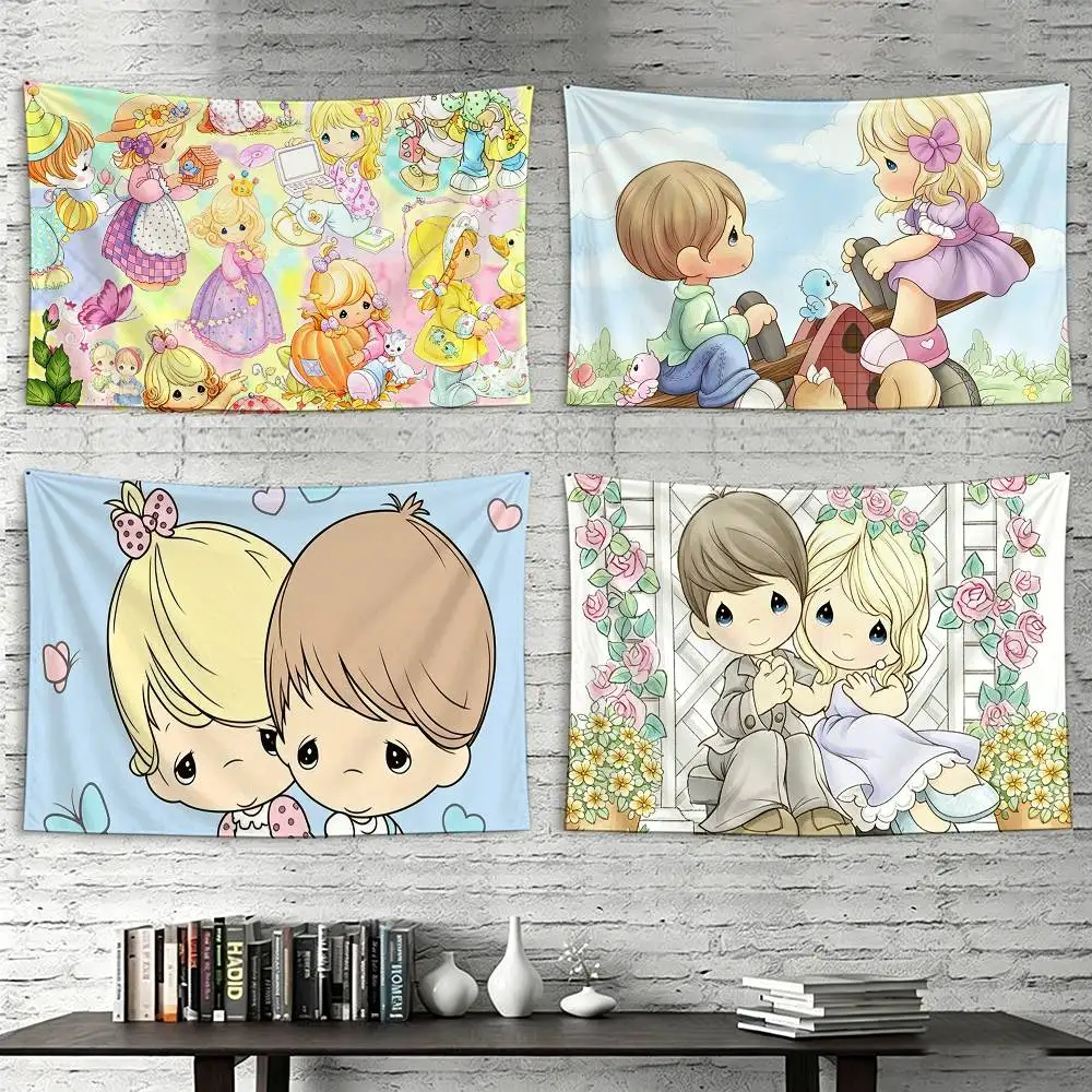 

Precious Moments Flags Wall Hanging Tapestry Outdoor Garage Room Decorative flag Background Blanket