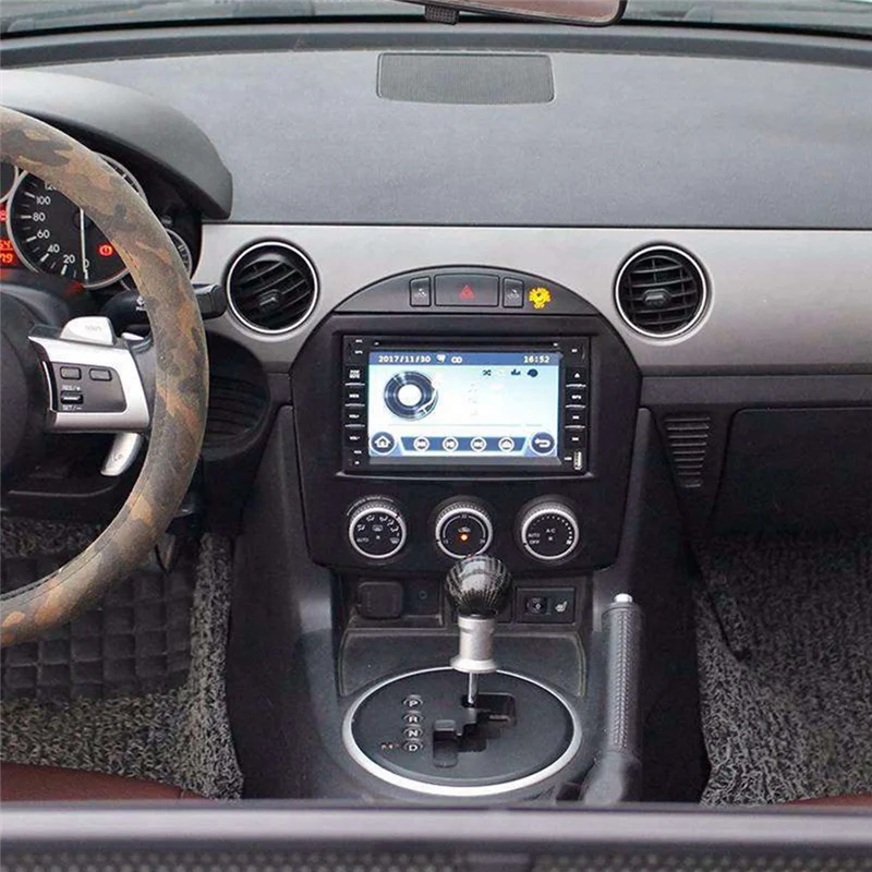 M93K-2Din راديو ستيريو بالسيارة فآسيا لمازدا MX-5 MX5 مياتا 2005 + لوحة القيادة فيديو مشغل ديفيدي لوحة الإطار تصاعد الكسوة #4