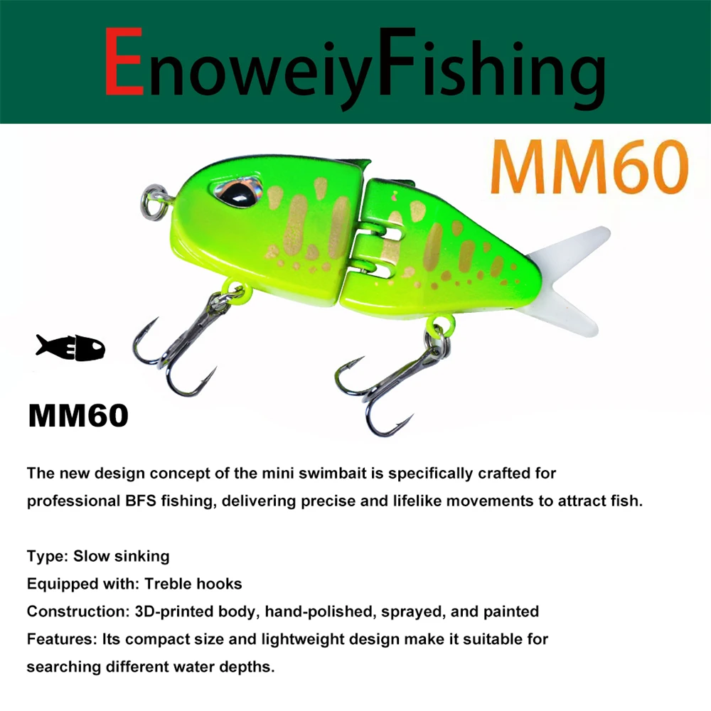 1PCS Mini Swimbait for BFS Fishing Slow Sinking Treble Hooks 3D-Printed Body Hand-Painted Lightweight Lure for Precision Casting - AliExpress 18 1PCS Mini Swimbait for BFS Fishing Slow Sinking Treble Hooks 3D-Printed Body Hand-Painted Lightweight Lure for Precision Casting - AliExpress 18