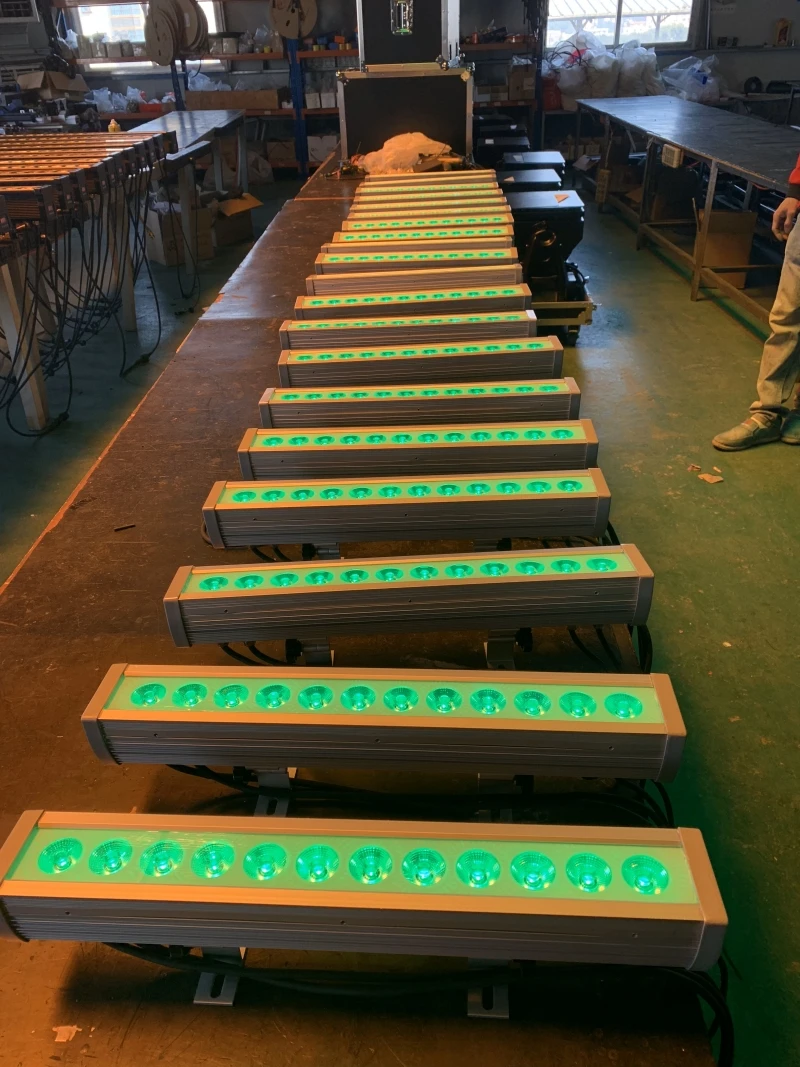 

8pcs Waterproof wedding LED stage Strobe Wall Washer outdoor DMX 12x3w 3in1 wall washer led rgb wall lights