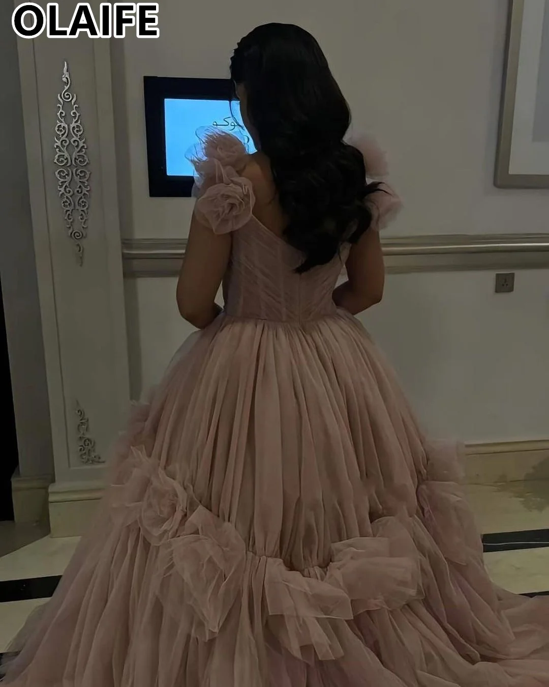 Luksusowe sukienki wieczorowe 2024 Pink Tulle vestidos de fiesta Elegancka sukienka na studniówkę Proste suknie imprezowe 2024 فساتين levenن esaبات Wee